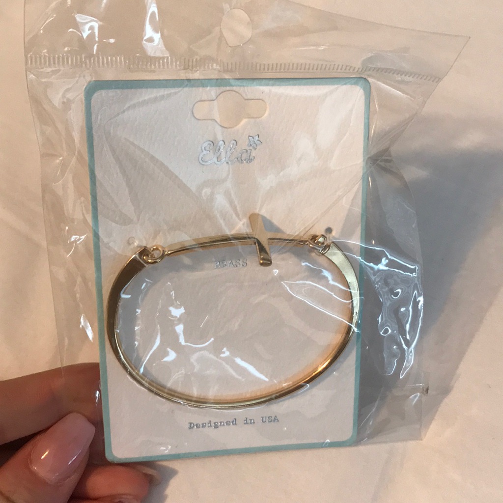 Gold Cross Bracelet